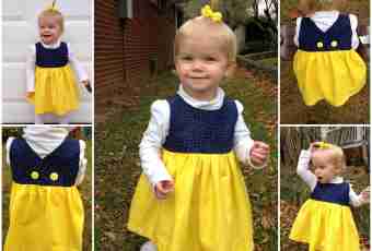How to sew to the child a dress